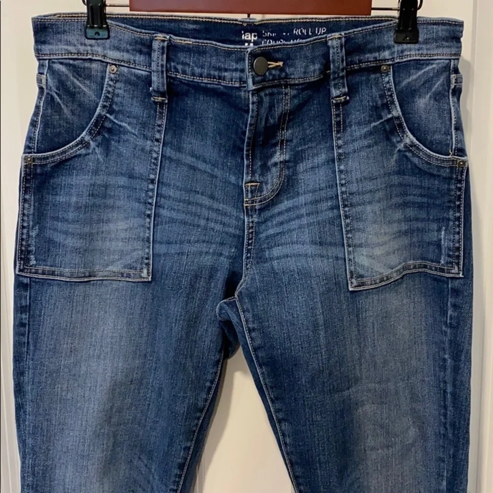 Gap EUC skinny roll up jeans size 10